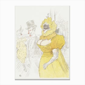 Affiche Au Bal Des Etudiants (1900), Henri de Toulouse-Lautrec Canvas Print