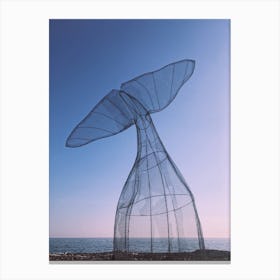 Whale Tail Sculpture Canvas Print