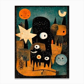 Night Of The Young Monsters Canvas Print