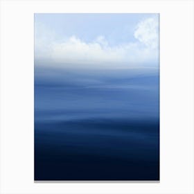 Moody Sea Water Landscape Art Print Canvas Print