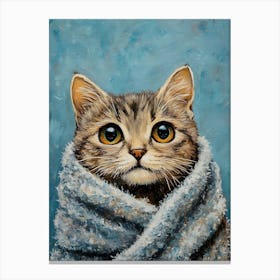 Bathroom Cat 24 Canvas Print