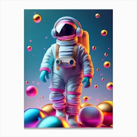 Astronaut In Space Canvas Print