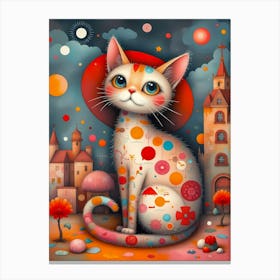 The Dreamkeeper's Cat Canvas Print