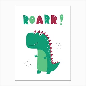 Cute Dinosaur Canvas Print