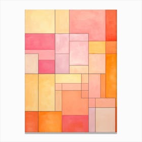 Mondrian Abstract Geometric Illustration 7 Canvas Print