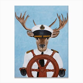 Captain Deer Canvas Print