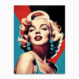 Marilyn Monroe Portrait Pop Art (15) Canvas Print