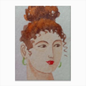 Portrait Of A Woman Canvas Print