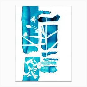 Abstract Blue Nature Canvas Print