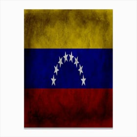 Venezuela Flag Texture Canvas Print