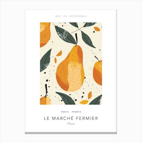 Pears Le Marche Fermier Poster 1 Canvas Print