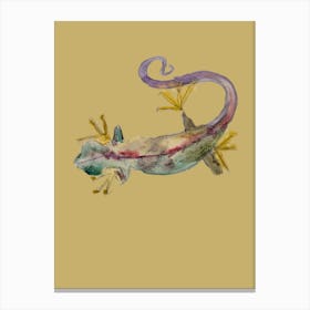 Lizard Watercolour Canvas Print