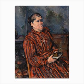 Portrait Of A Woman, Paul Cézanne Canvas Print