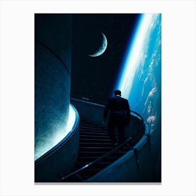Stairway To Space Canvas Print