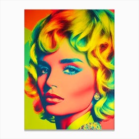 Aitana 2 Colourful Pop Art Canvas Print