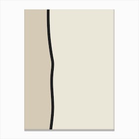 Of A Beige Wall minimalism art Canvas Print