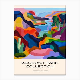 Abstract Park Collection Poster Centennial Park Sydney 2 Canvas Print