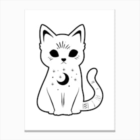 Kawaii Cat Canvas Print