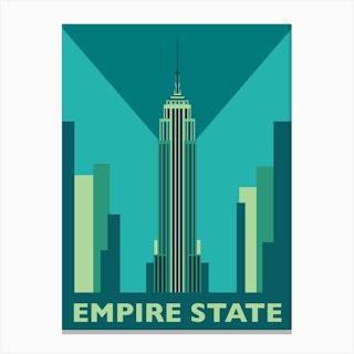 Empire State Green Canvas Print