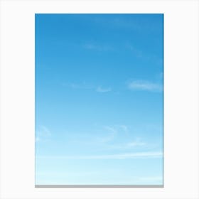 Blue Sky With Clouds 5 Canvas Print