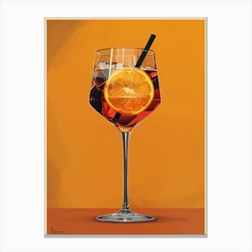 Aperol Spritz Art Print 69 Canvas Print