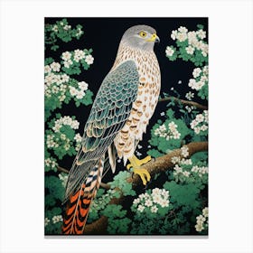 Ohara Koson Inspired Bird Painting Harrier 1 Canvas Print