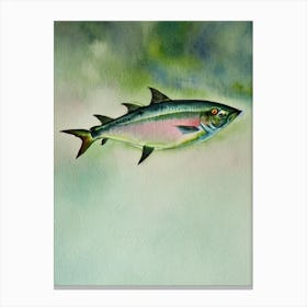 Tuna Fish II Storybook Watercolour Canvas Print