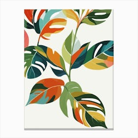 Botanical Celebration Of Color Canvas Print