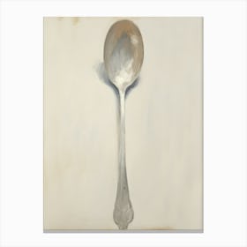 Silver Spoon Oil Painting Canvas Print