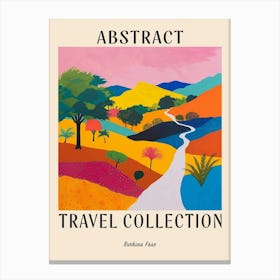 Abstract Travel Collection Poster Burkina Faso 2 Canvas Print