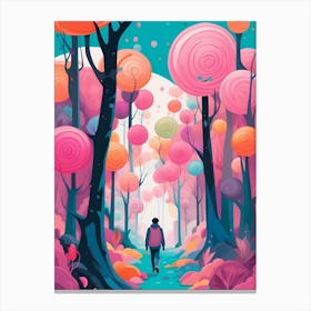 Lollipop Forest Canvas Print