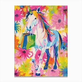 Shopping Colourful Fauvism Inspired Unicorn 1 Canvas Print
