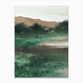 Landscape In The Valley Canvas Print