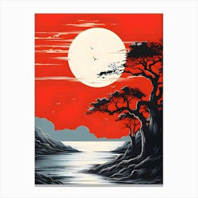 Asian Sunset Canvas Print