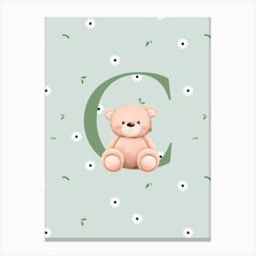 Teddy Bear baby room Canvas Print