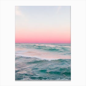 Flynns Beach, Australia Pink Photography 1 Canvas Print