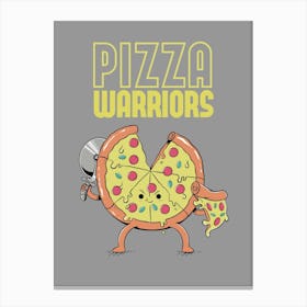 Pizza Warriors Canvas Print