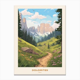 Dolomites Alta Via Italy 1 Hike Poster Canvas Print