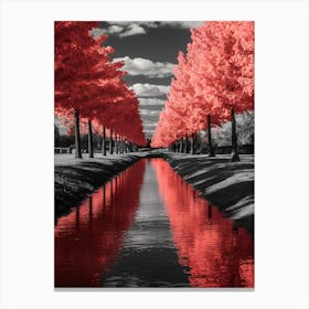 Red Trees Canvas Print