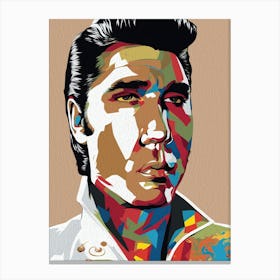 Elvis Presley In Colour Canvas Print