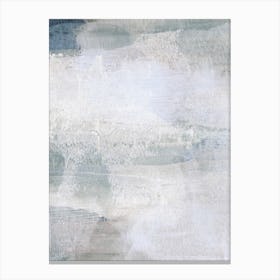 Abstract Blue And Cream Canvas Print