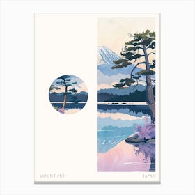 Mount Fuji Japan 1 Cut Out Travel Poster Leinwandbilder