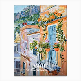 Mediterranean Views Amalfi 4 Canvas Print