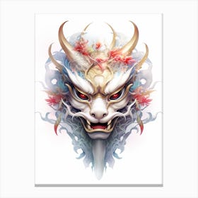 Dragon Mask Illustration 3 Canvas Print