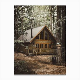 Woodland Cabin Canvas Print