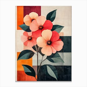 Abstract Flowers 3 Canvas Print