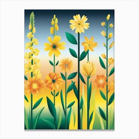 Yellow Flowers 3 Canvas Print