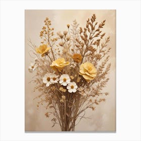 Fleurs Sechees, Dried Flowers Exhibition Poster 23 Art Print (10) Canvas Print