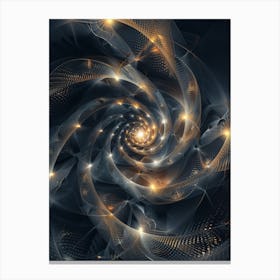 Spiral Fractal Art Canvas Print