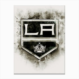 Los Angeles Kings Watercolor Canvas Print